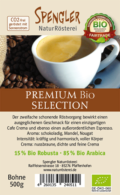 Premium Bio Selection  BIO Fair Trade 500g