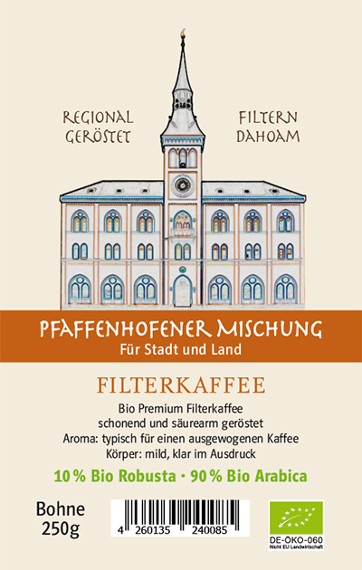 Probierpaket Pfaffenhofener Mischung Filter, Crema, Espresso a 250 g